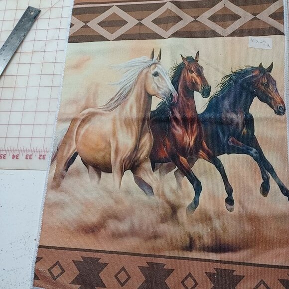 None Other - Set Of  2 Kitchen  Micro Fiber Towles Horse and Aztec